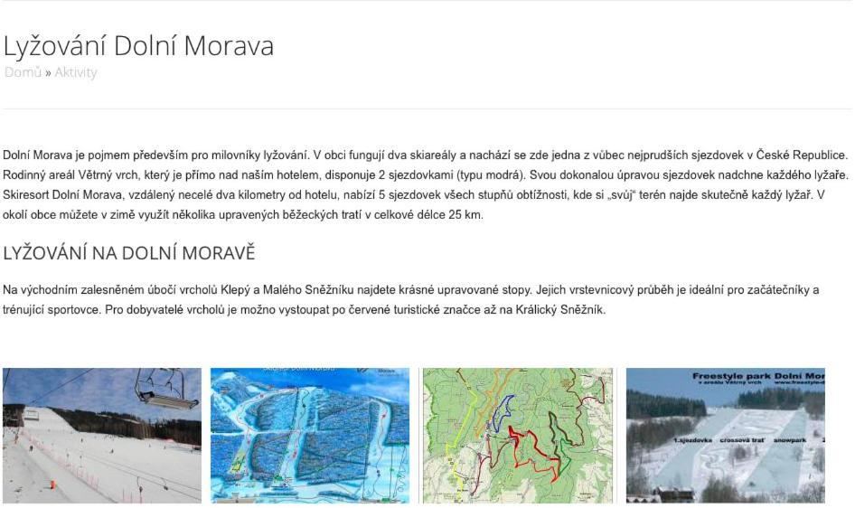 Sport Apartman Dm Dolní Morava Exteriör bild